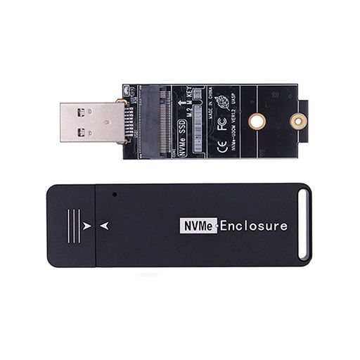 CYM.2NVMESSDエンクロージャアダプターUSB3.1Gen210GbptoNVMEPCI-EM-Keyソリッドステートドライブ外部エンクロージャ2242mm2230mmNVMeM-KeyM.2SSD用