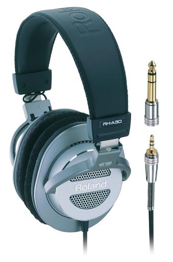 Roland ローランド 開放型モニターヘッドホン RH-A30 オープンエアー型 45mmドライバー スウェード調イヤーパッド ケーブル長3.4m 標準/ミニプラグ2ウェイ 楽曲制作/楽器練習 有線｜VlookupStore 店