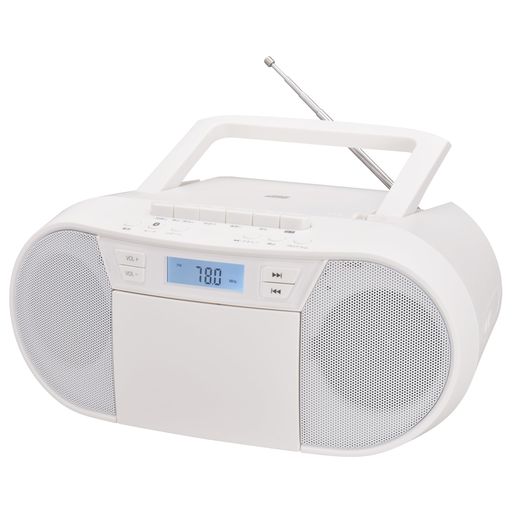 オーム(OHM)AudioCommCDラジカセ白いこと|オーム電機RCD-720T03-5045