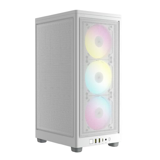 CORSAIRiCUE2000DRGBAIRFLOWMiniミニ-ITX大気圏流出マイコン容れもの[白いこと]Mini-ITX質問用紙要因-スチールメッシュパネル小型マイコン容れもの【CORSAIRAF120RGBSLIM