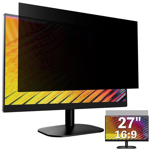 27インチ(16:9)マグネット式覗き見防止フィルムプライバシーフィルターブルーライトカット反射防止PCパソコンモニターのぞき見防止画面保護保護シート着脱簡単