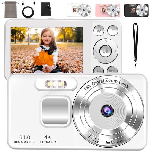 楽天市場】QZTCAMERAデジカメ4Kデジタルカメラ6400万画素Type-C