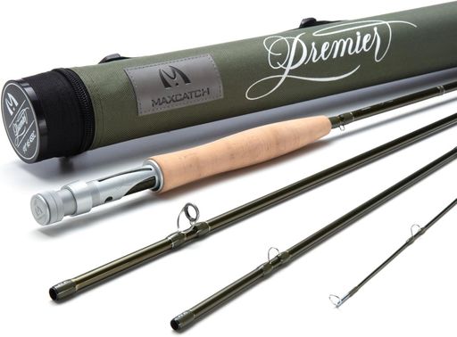 Maxcatch Premier X フライロッド, IM8グラファイト、モッドファストアクション、3-12WT、キャリングケース付き フフライフィッシング用 (12wt, 9&rsquo; 4ピース)｜VlookupStore 店