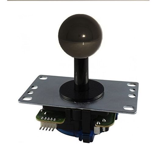 三和電子(Sanwa)基板タイプジョイスティックレバー平鉄板シャフトカバー付8方向ガイドプレート4方向切替可能ガンメタルJLF-TP-8YT-SK-GM
