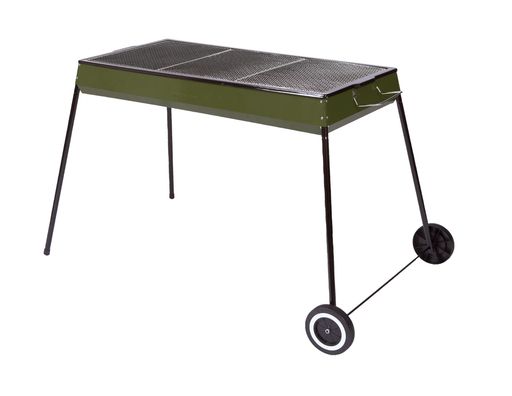 グリーンライフ(GREENLIFE)日本製バーベキュー片付け簡単BBQコンロキャスター付き灰捨て簡単ホーロー加工オリーブグリーンKKC-9045C(OG)