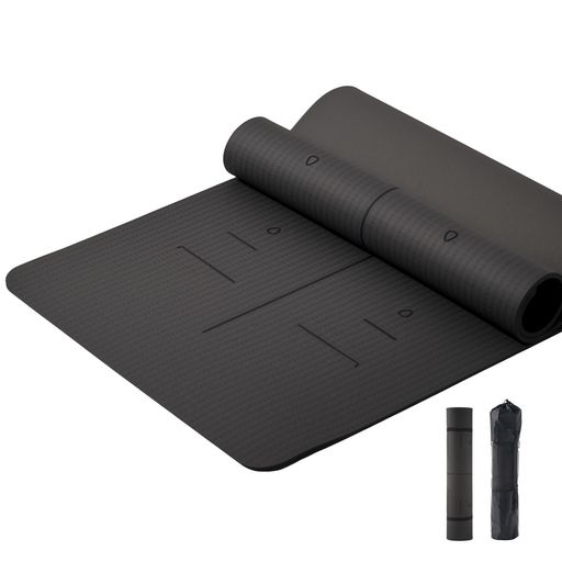 YUREN瑜伽引っ敷き厚め10粍幅ひろい90cmx190cmTPE原料品エクササイズトレーニングマットyogamat上滑り打ち切り耐久性罪の無い納める御徒面子納めるダンス楽隊付き添い人