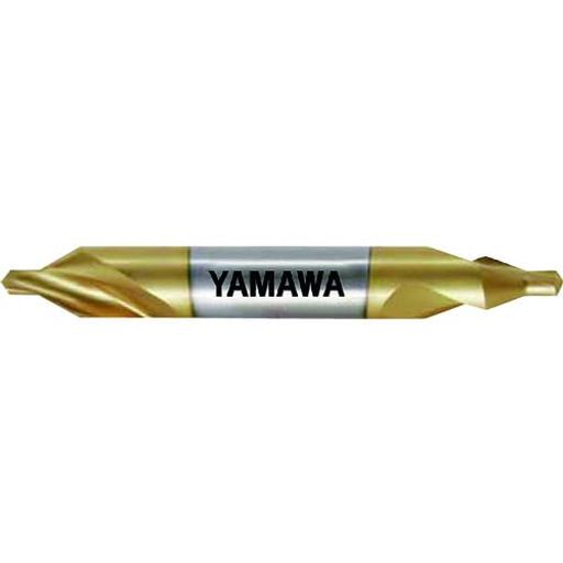 ヤマワコーティング弱ねじれ溝A形60°センタ穴ドリルCD-SV6X60°X18CD-S-V-6X60X18