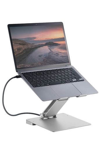 エレコム USB-C ハブ ドッキングステーション 6-in-1 ノートパソコンスタンド型 タブレットスタンド 16インチまで対応 PD対応 100W 給電 Windows 11、10/iPad/iPad Air/MacBook/MacBook｜VlookupStore 店