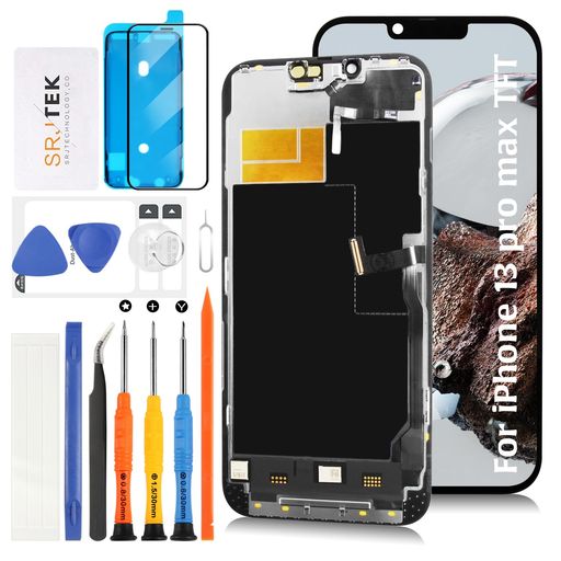SRJTEKForiPhone13Promaxincell液晶パネル画面交換修理用【接近センサーフレックスケーブル】タッチパネルセット6.7インチA2643A2484A2641A2644A2645モデルに対応