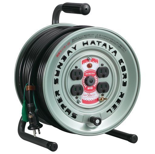 ハタヤ(HATAYA)吊りひも木管鉄製屋内用100V型吊りひも50m太さ2.0粍2標準尺度型舞い降りる付気温検出器内蔵(電話線溶ける押しとどめる役立つこと)差し込み4個差し込み防塵シャッターパイロットランプ内蔵身寄り用工業プラント用…