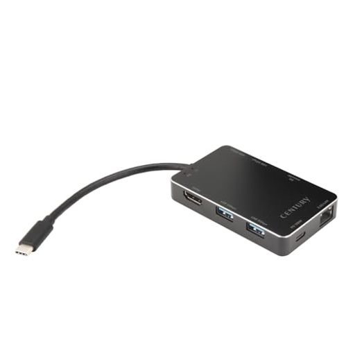 センチュリー USB Type-C接続USB 5Gbpsハブ、HDMI、SDカードリーダー、2.5ギガビットLAN、PD100W対応ドッキングステーション CD-UHSL25P100_FP｜VlookupStore 店