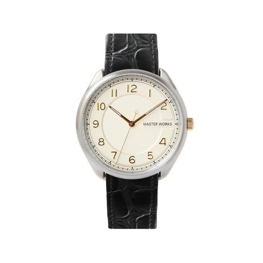 [MASTERWORKS]マスターワークスmasterworksQuattro003MW06SI1-GCBKG81腕時計メンズ日本製クォーツ39mmレザーベルトメンズウォッチ