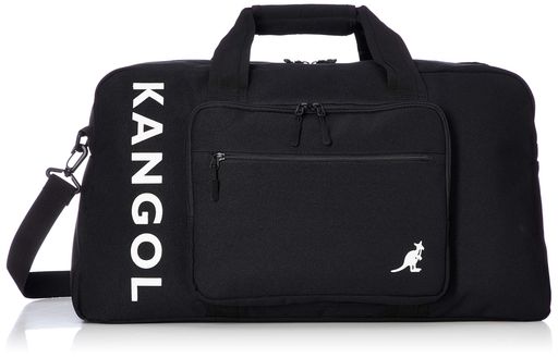 [カンゴール] ボストンバッグ KANGOLボックスロゴ 軽量多機能 ダブルフェイス 2WAY 約45L 33 cm ブラック｜VlookupStore 店