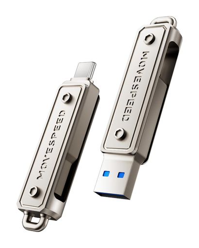MOVESPEEDUSBメモリ2in1【スマホ使用可&PC対応可】USB3.0USB-Cタイプcフラッシュメモリ外付けメモリ最大読込速度130MB/秒Type-A/Type-C両対応小型ポータブルLJSeries(128GB)