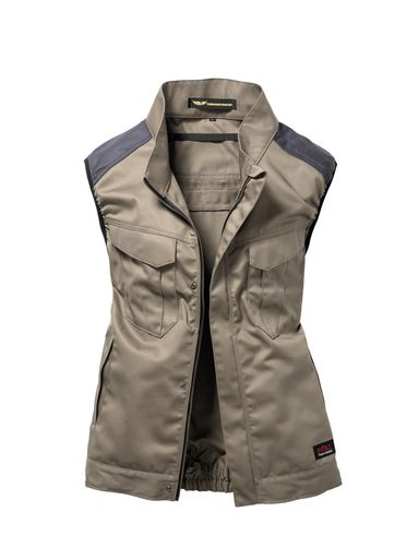 [日新被服]ベスト防炎ベストYZ5391-34-4Lモカ