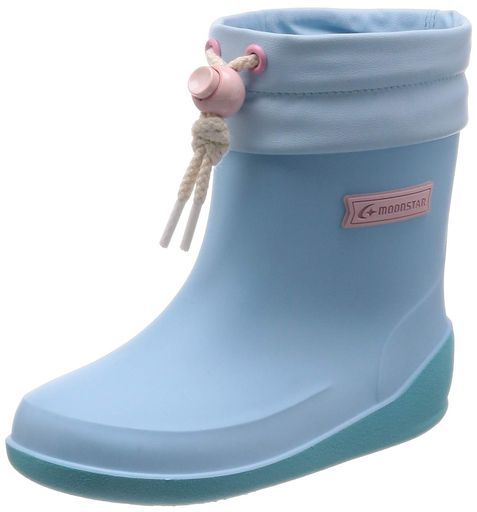 日本製レインブーツ防滑ソール13~19cm男の子女の子キッズRBB02サックス19.0cm2E