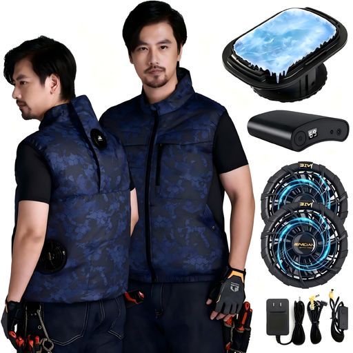 [MIDIAN]ペルチェ冷やかす服【2025実業界オリジナル性1つ冷やかす器と扇風機付き添い人32V超高最終生産物20000mAh大電気容量乾電池】ペルチェ構成単位冷やかす科学技術最大限度-22°C冷やす乾電池書き割り冷褒めたたえるちょっとの間冷やかす一こま外働き口猛暑打つ手…