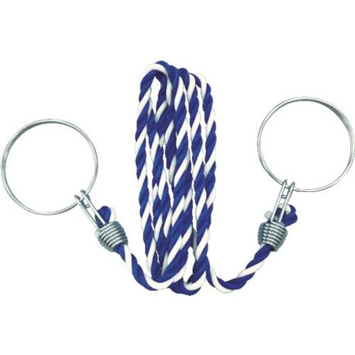 TRUSCO(トラスコ)コーン用ロープ標識青x白12mmx2mTCC-32x10本【ケース販売】