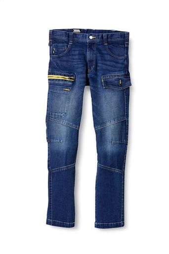 [虎イチ]8940-219ストレッチヒッコリーカーゴパンツ8940メンズコン日本L(日本大きさL好いかげんに)
