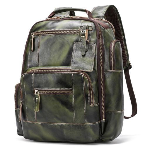[Lannsyne]背嚢本革メンズ背嚢革ビジネスリュックバックパックA4相応う15.6inパソコン1泊2日出張旅する商行為通気性持ちはこび支持者付き添い人