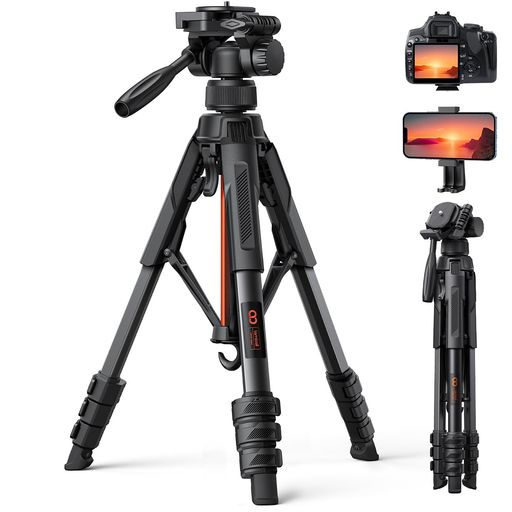 【75°開脚】写真機三脚8kg耐荷重360°回転させる170糎高さLamicall:雲台映画化tripod照明ランプ伸縮合わせる自撮りスマホホルダー折り畳み手ごわいくっ付ける上滑り打ち切り持ちはこぶ旅する山登り助けになる度合い器一眼二眼レフ映像媒体