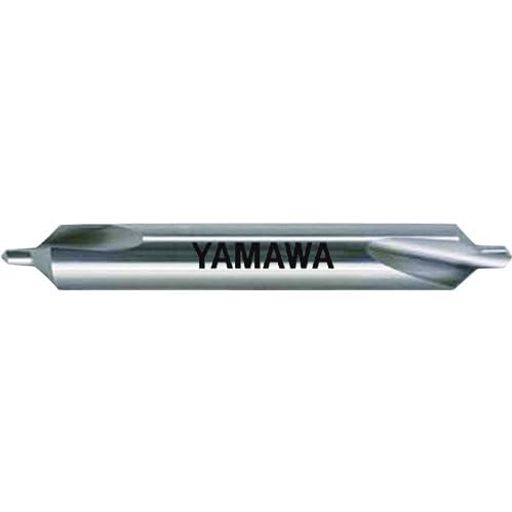 ヤマワ弱ねじれ溝A形90°超硬センタ穴ドリルC-CD-Q1X90°X4C-CD-Q-1X90X4