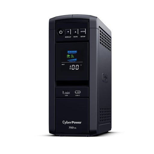 CyberPower(サイバーパワー)CP750PFCLCDJP無停電電源装置UPSラインインタラクティブ給電/正弦波750VA/525Wホームオフィス向け角度調節可能カラー液晶画面付3年保証
