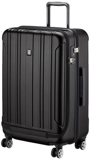 ジッパーキャリー フロントオープン ブラック 64L|VlookupStore 店