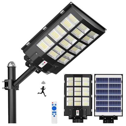 Ofurayソーラー街燈Of-3600W360000LMソーラー点火装置街燈外灯室外ソーラーIP67雨合羽高明快さ検出器点火装置人感検出器明暗検出器参点火装置流行り物大型ソーラーパネルポール/壁に取り付け省エネ…