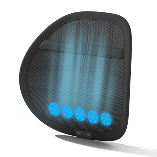 「5つ大型ファン内蔵で背中に風を送る」HANSHUMYファン付きのクッションシートクーラーシートクールUSB電気座布団風量3階段椅子用腰当て背もたれクッション取り外して洗えるカバー