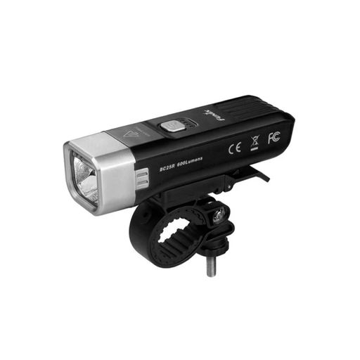 FenixBC25R軽量バイクライトシティサイクリング向け600ルーメン内蔵バッテリーUSB-C充電式IP66防水防塵