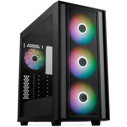 CoolerMasterうしろ側コネクターマザーボード相応う140粍トリプル気違い積み上げる真っただ中高閣パソコン容れものMasterBox600[MB600-WGNN-S00]