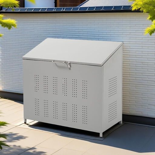 BTM屋根裏部屋戸外紙くずかご大型バス発着場納める庫取りあつめるボックス席くず物積もり積もる所大電気容量烏よけ野ら猫打つ手ゴミ荒らし押しとどめる庭用能力のある風通し口付き添い人電気容量280L 花・ガーデン・DIY-屋外ゴミ収集庫