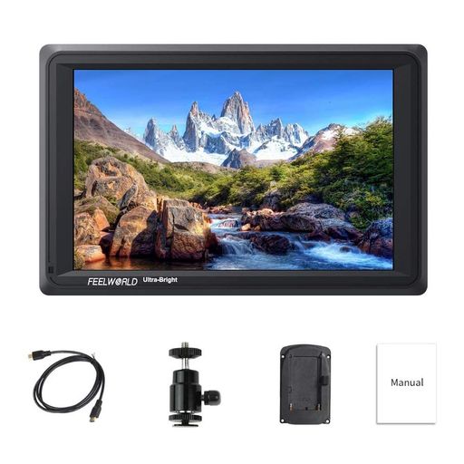 FEELWORLDFW279S7in写真機管する2200nit超高明快さ4KHDMI/3G-SDI入出力1920x1200の解像力内蔵スピーカービデオモニター【日本語備え付ける】
