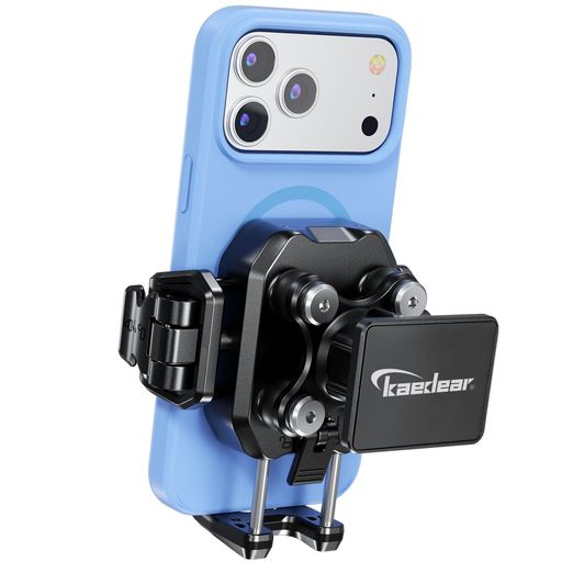 Kaedear(カエディア)バイクスマホホルダー振動吸収マグネットネオジウムファイバー強化樹脂&アルミタンク原付