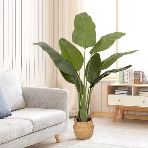 ybaymy人工観葉植物フェイクグリーンストレリチア・レギネ大型造花160cm光触媒インテリア屋外フェイク植物水やり不要枯れない盆栽植物新築祝い母の日父の日ギフトお祭り贈り物(極楽鳥花…