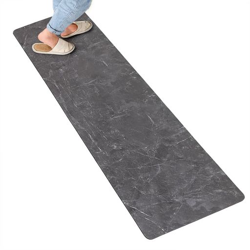 キッチンマット240キッチンマット60*240cm拭ける洗える床暖房対応床保護マット吸水速乾防汚台所マットフロアマット滑り止め加工ずれない転倒防止クッション性お手入れ簡単ストーンマー…