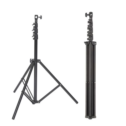 エツミ撮影用ライトスタンド2800最大伸長280cm4段撮影用ライトスタンドエアークッション付きストロボ照明ビデオライトソフトボックスE-6741