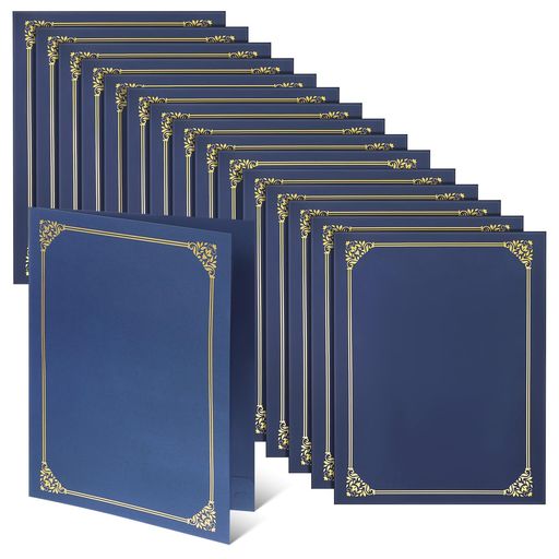 Lurrose証書カバー証書入れ賞状入れ30枚セット二つ折り賞状ケース24X31CMオフィス用学校用証書ファイル