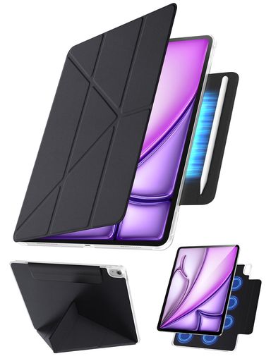 【360°全面保護・Y字スタンド】TekkaiPadAir11インチケースM2/M3/M4(第6/7/8世代・2024/2025/2026)/第5世代(2022)/第4世代(2020)&iPadPro11インチケース