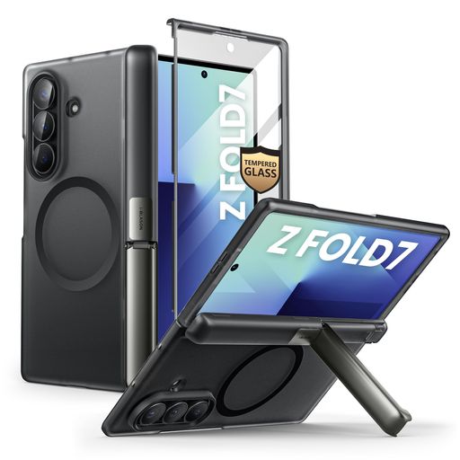 i-BlasonGalaxyZFold7(2025)ケース保護カバー米軍MIL規格取得保護フィルム付き内蔵スタンド女性向けおしゃれ二重の構造耐衝撃綺麗かわいいバンパーCosmoシリーズ