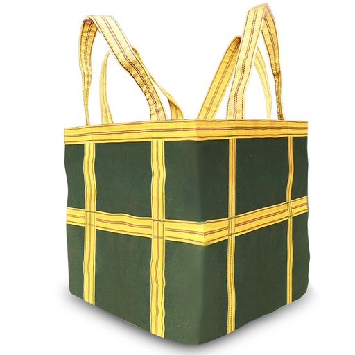 Bokuyokuシートモッコ100x100x100珊四耳正六面体耐荷重2t繰り返し当て嵌めるできる積み降ろす井戸釣瓶摩り切れるに揺るぎない手ごわい牢固たるイージーモッコ八点吊りタイプモッコタスキ軽さ豪然たる布モッコもっこ