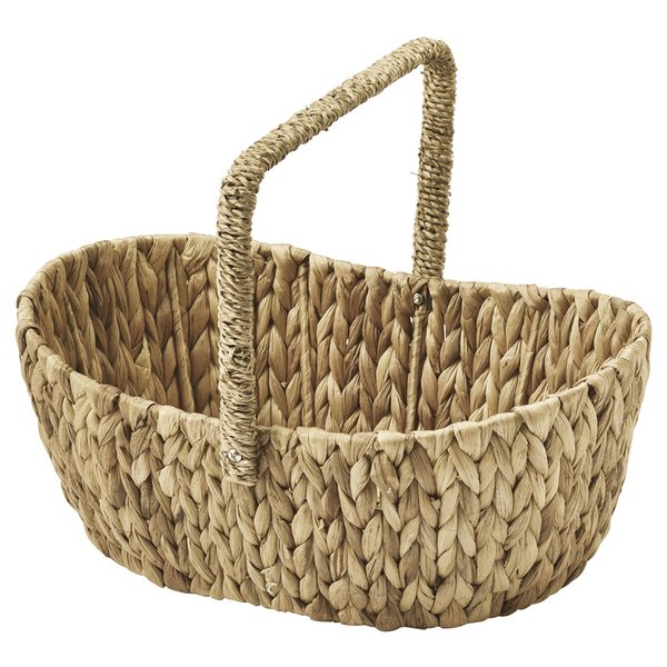 カゴ バスケット 収納 買い物かご ショッピングバッグ ピクニック★C116N★w42 d29 h14cm