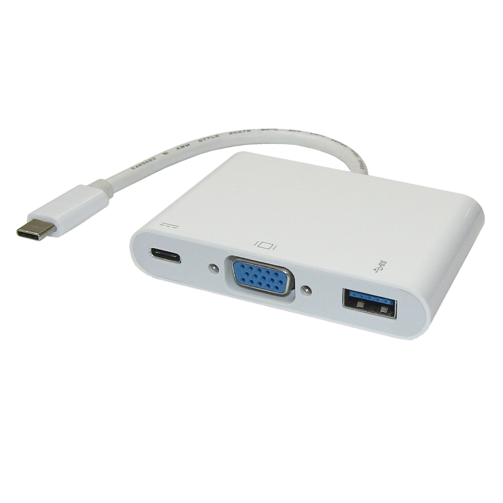 【在庫処分セール】vodaview　USB　Type-C　マルチDockアダプタ【メール便　送料無料】　to　VGA