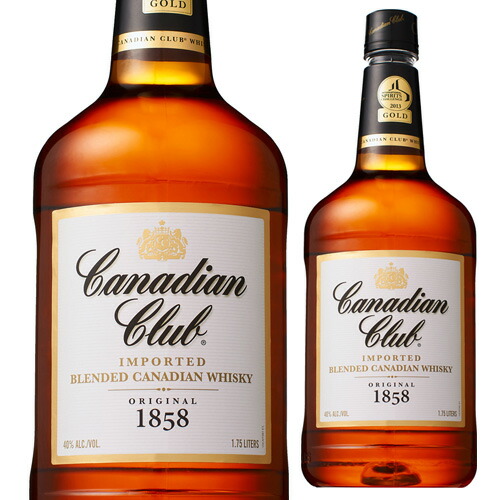 【全品P3倍 7/20限定】 カナディアンクラブ 1750ml&times;6本 ケース販売カナディアン ウイスキー Canadian club canadian whisky 長S｜ウォッカ＆テキーラ専門VodkaVakka