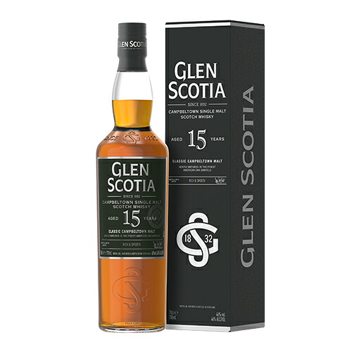 グレンスコシア 15年 46度 700ml スコッチ ウイスキー キャンベルタウン シングルモルト カンベルタウン 箱入 glen scotia scotch whisky 長S｜ウォッカ＆テキーラ専門VodkaVakka