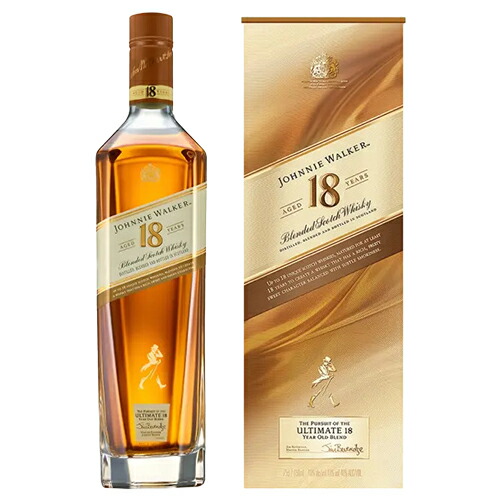ジョニーウォーカー 18年 40度 700ml[ウイスキー][スコッチ][スコットランド][ブレンデッド] Scotch whisky Johnnie Walker 長S｜ウォッカ＆テキーラ専門VodkaVakka