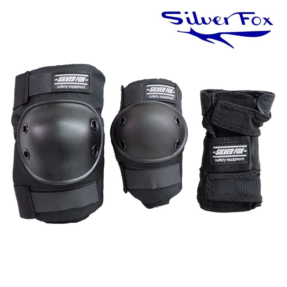 スケートボード  SILVER FOX  肘、膝、手首3点セット スケートボード SILVER FOX 肘、膝、手首3点セット