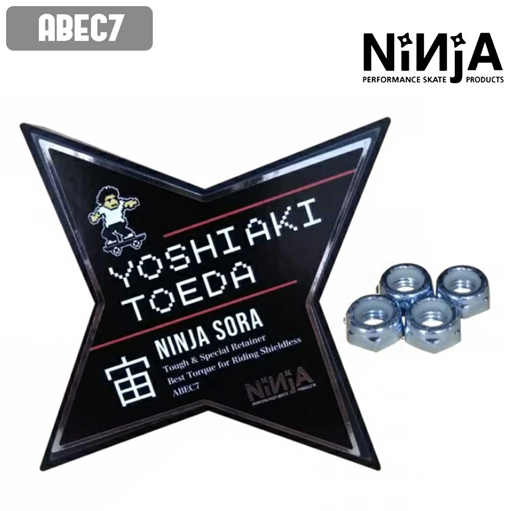 スケボー ベアリング NINJA BEARINGS ニンジャ ベアリング YOSHIAKI TOEDA SORA(宙) BEARING （アクセルナット付き）戸枝義明 Signature スケートボード BEARING SKATE 公式 正規店 コンビニ受取り可能