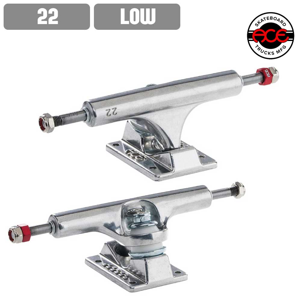 スケボー トラック ACE エース AF1 LOW POLISHED 22 スケートボード TRUCK SKATE 公式 正規店 コンビニ受取り可能